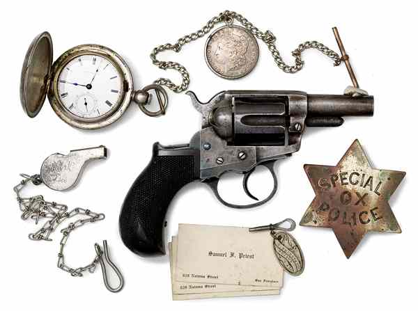 Appraisal: Colt Model Lighting Revolver Used by Samuel F Priest cal