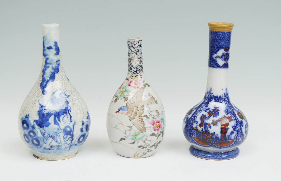 Appraisal: COLLECTION OF ORIENTAL EARTHENWARE VASES pieces total to include Chinese