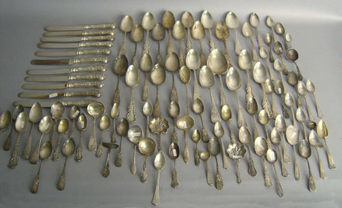 Appraisal: American silver flatware to include Tiffany Antique patterned forks Wilson