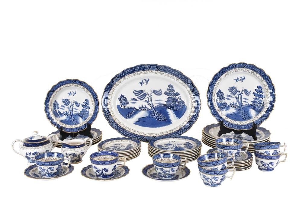 Appraisal: Booths in the Real Old Willow pattern The part service