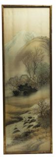 Appraisal: Japanese Painting Watercolor H x W