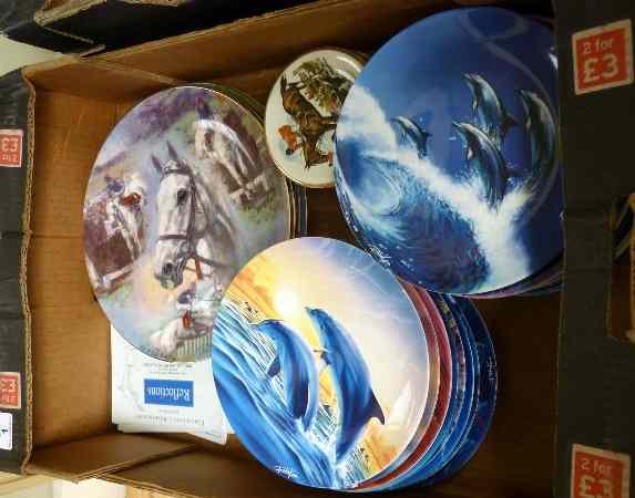 Appraisal: Tray comprising various Coalport Danbury Mint Dolphin Themed Collector Plates