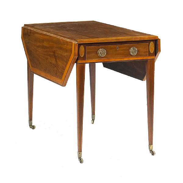 Appraisal: A George III inlaid mahogany pembroke table fourth quarter th