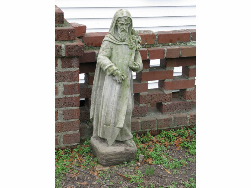 Appraisal: Vintage Cast Stone St Francis Statue with attractive aged patina