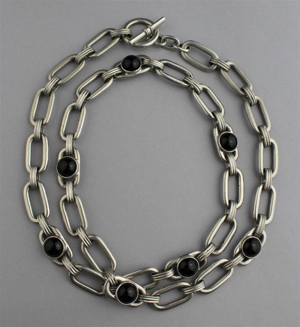 Appraisal: BEN AMUN LINK NECKLACE the necklace's links are large ovals