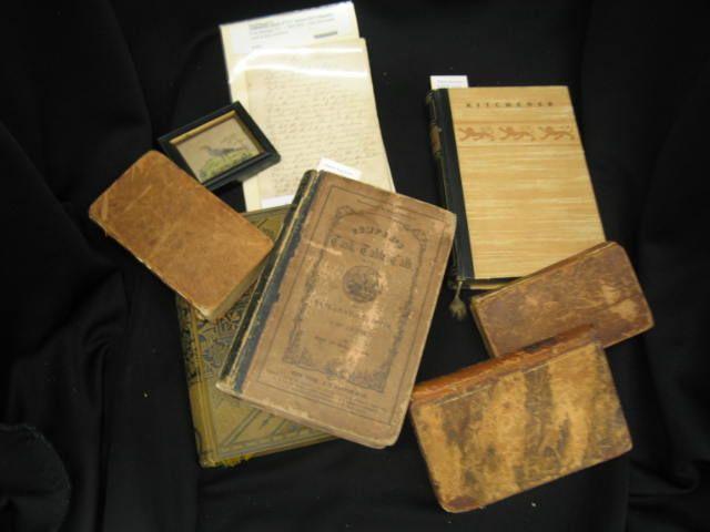 Appraisal: Estate Lot books poem and framed miniature bird print