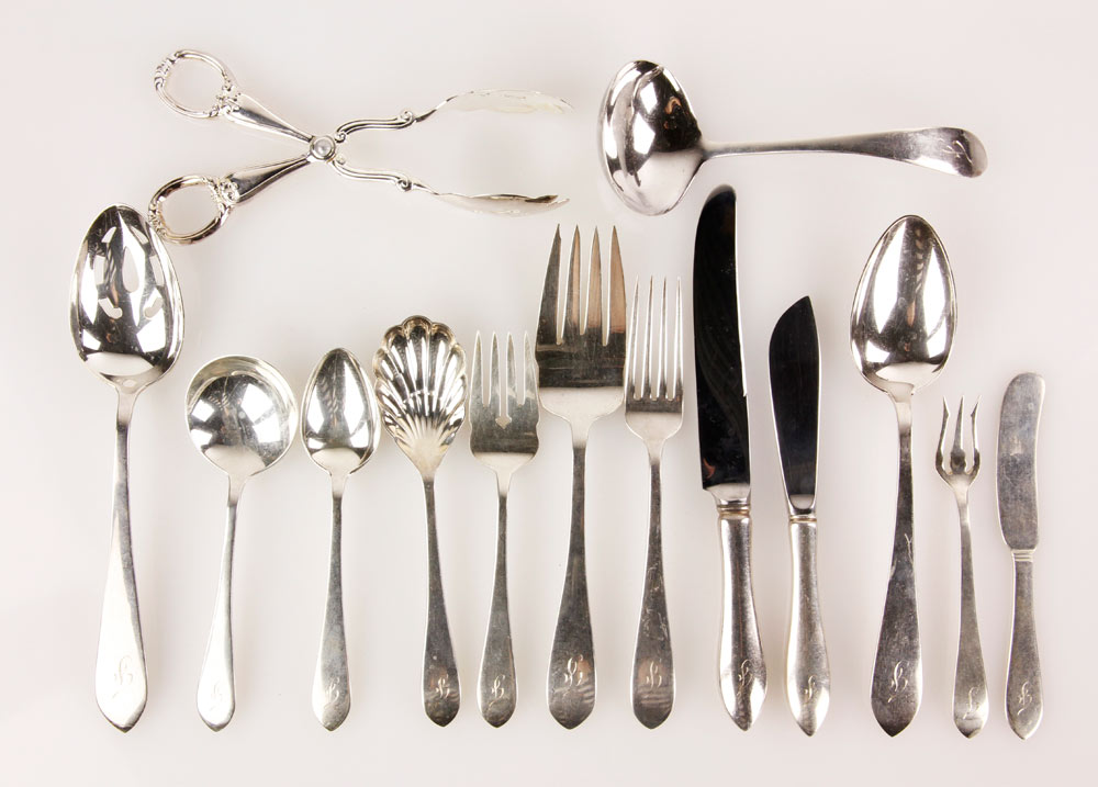 Appraisal: - Dominick Haff Sterling Flatware Dominick Haff sterling flatware initialed