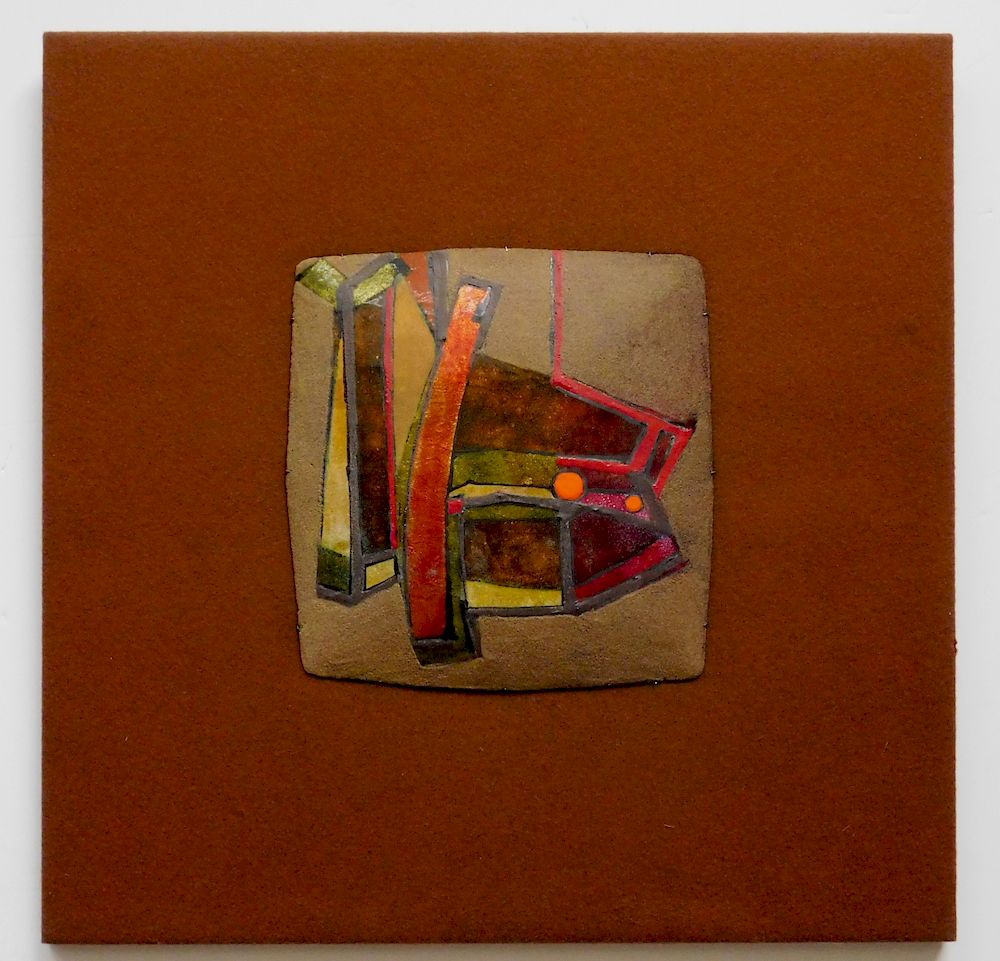 Appraisal: Boris Veisbrot - Limoge copper enamel plaque Boris Veisbrot- ''Medina''-