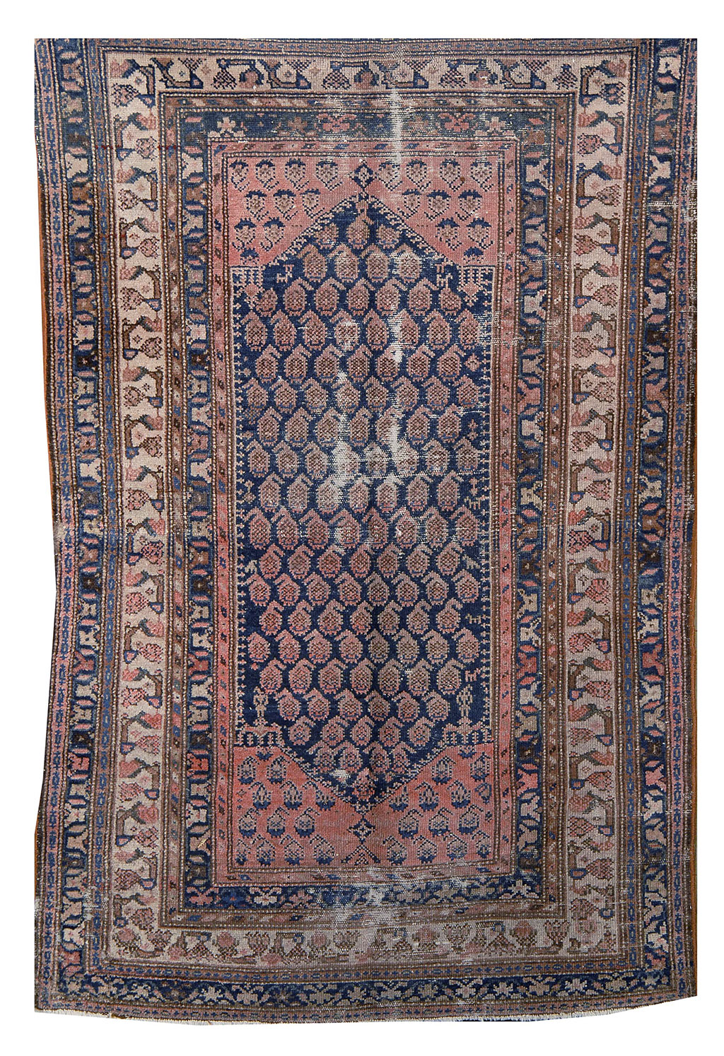 Appraisal: ORIENTAL RUG MALAYER ' x ' Several staggered rows of