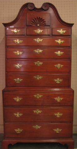 Appraisal: An antique Queen Anne period style highboy two piece with