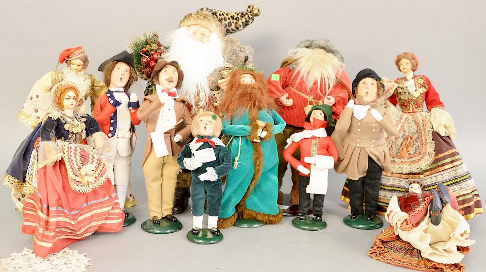 Appraisal: Group of twelve figures to include six Byers choice Christmas