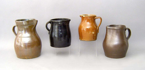 Appraisal: Group of earthenware pitchers late th early th c tallest