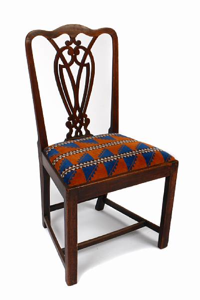 Appraisal: A George III Provincial oak chair late th century height