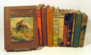 Appraisal: V Covered Wagon Days ANTIQUE WESTERN Book Details This lot