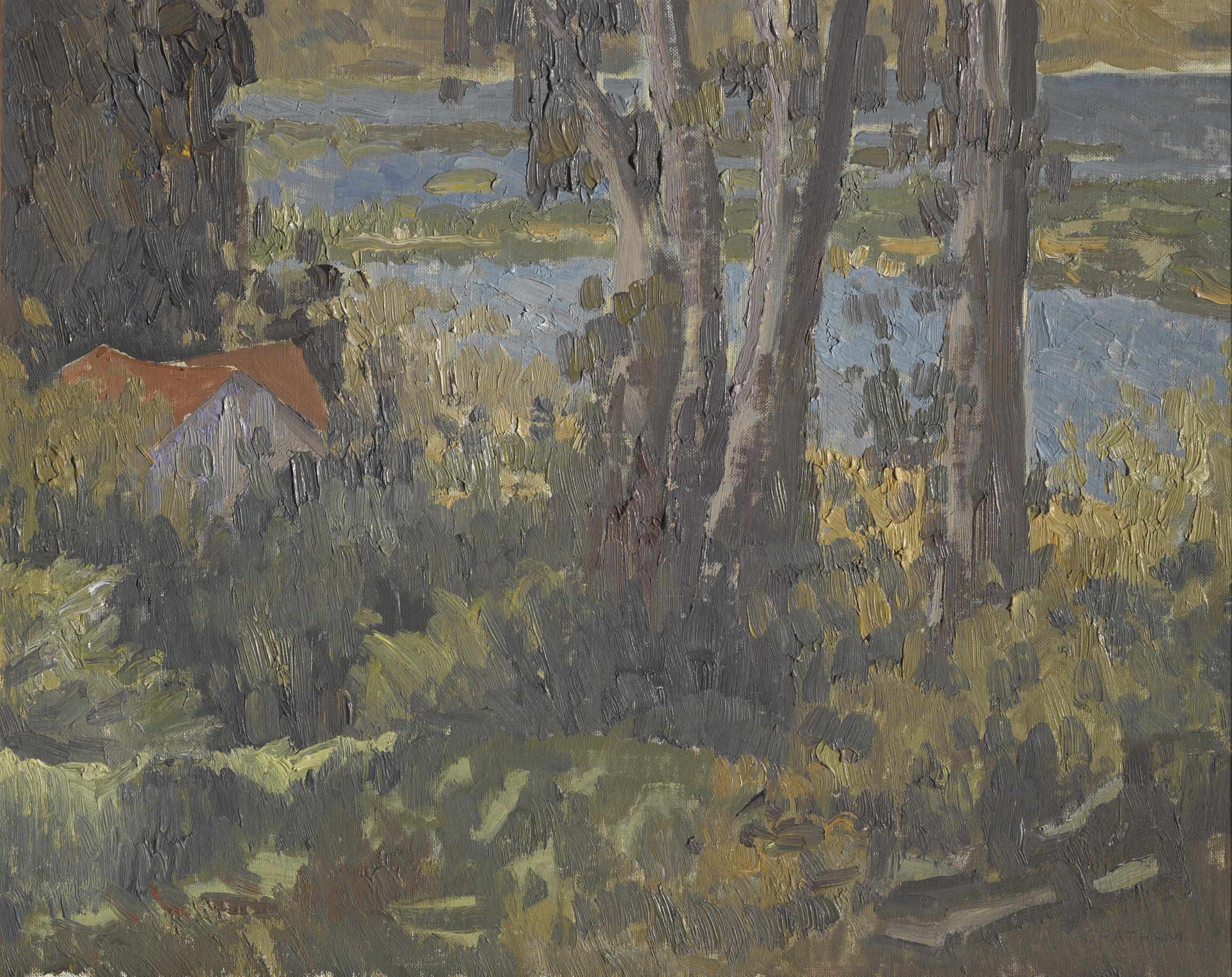 Appraisal: Russell Chatham American born An afternoon Bolinas Lagoon signed 'Chatham'