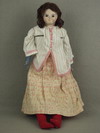 Appraisal: DOLL - '' English wax over composition smiling expression doll