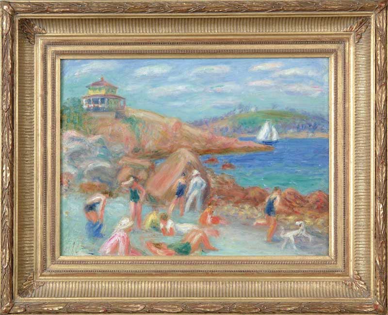 Appraisal: WILLIAM JAMES GLACKENS American - ROCKPORT MASS NO Outstanding oil