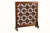 Appraisal: TABLE SCREEN - Early Chinese carved rosewood reticulated table screen