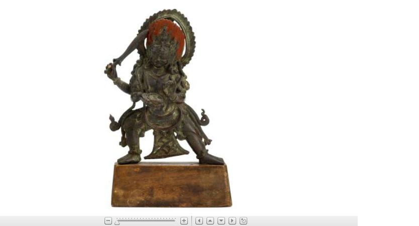 Appraisal: Sino-Tibetan bronze figure of Mahakala th th century