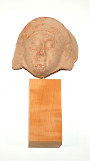 Appraisal: A Greek Terracotta Head th century BCE in h exclusive