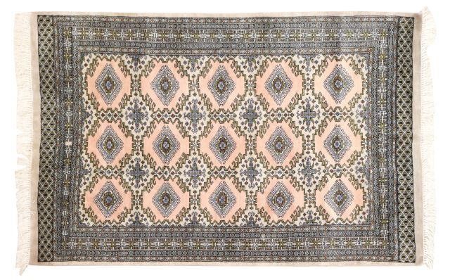 Appraisal: Hand-tied Bokhara rug Pakistan approx ' l ' w