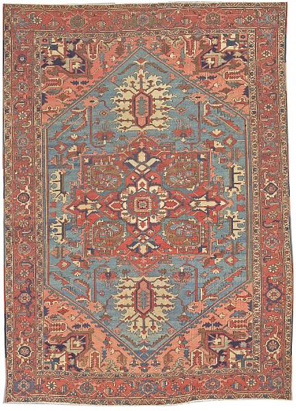 Appraisal: A Serapi carpet Northwest Persia late th century size approximately