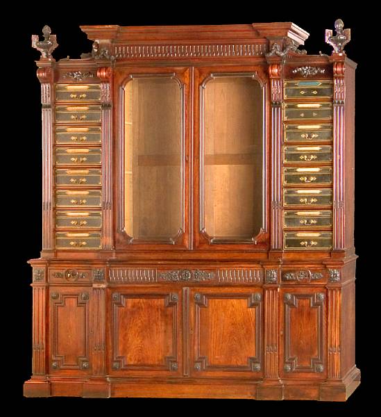 Appraisal: A Napoleon III palissander cartonnier cabinet mid th century The