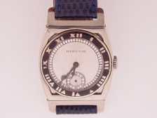 Appraisal: Hamilton K WG with enamel bezel This lot sold on