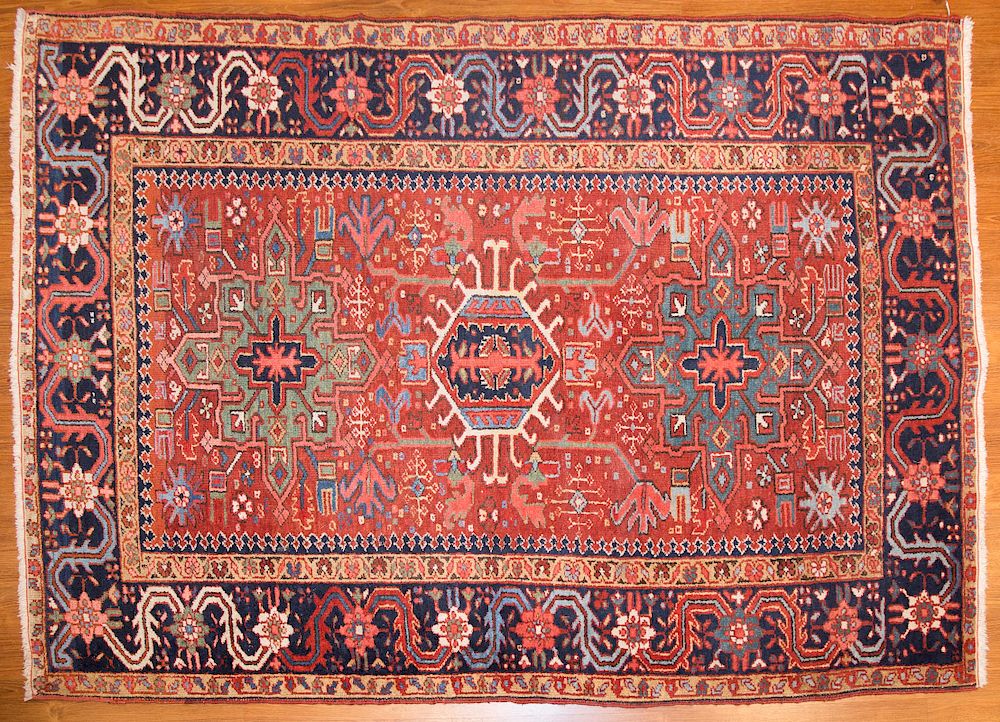 Appraisal: Antique Karaja rug approx x Persia circa Condition Professionally repaired