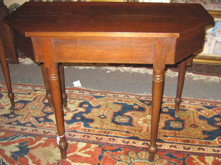 Appraisal: AMERICAN TH CENTURY WALNUT DINING TABLE In two parts as