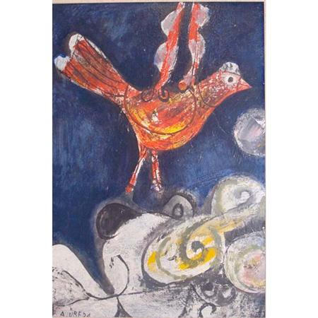 Appraisal: Augustin Ubeda Spanish b Red Bird Estimate -