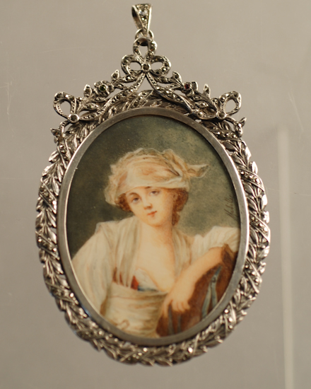 Appraisal: Madillac th C European A Portrait Miniature of a Girl