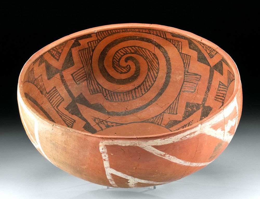 Appraisal: Large Native American St John's Polychrome Bowl Southwestern USA east