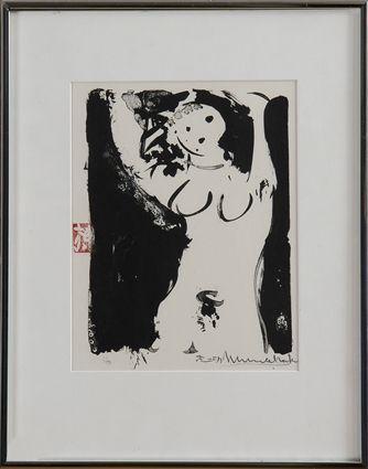 Appraisal: SHIKO MUNAKATA - FEMALE NUDE Lithograph x in numbered signed