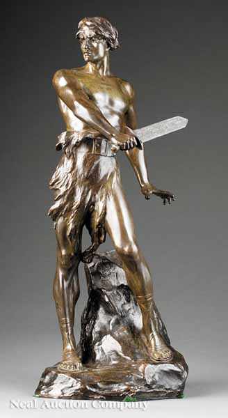 Appraisal: A French Bronze of a Warrior c after F Lemmoine