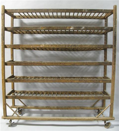 Appraisal: AMERICAN PRIMITIVE PINE DRYING RACK h w d in