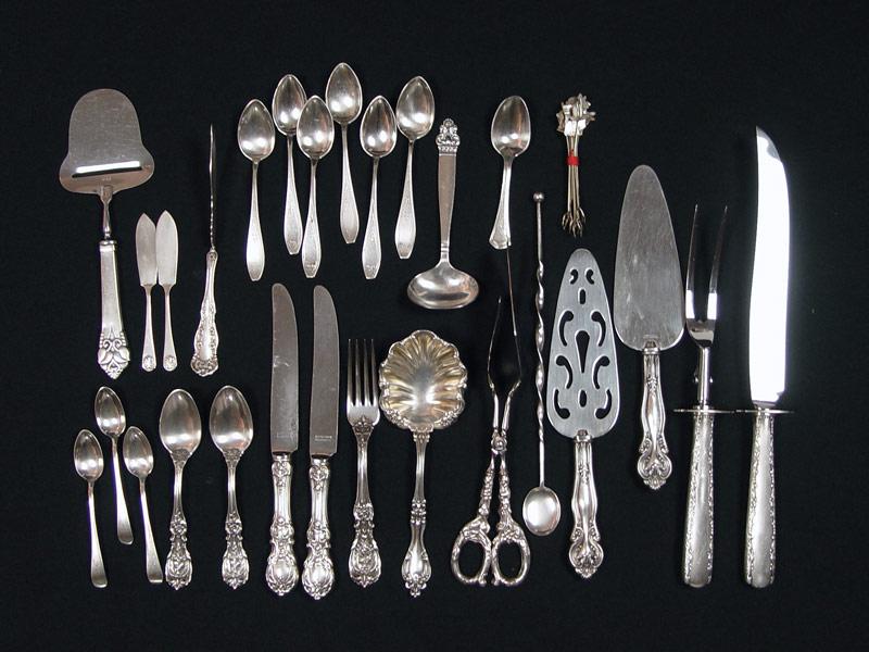 Appraisal: ESTATE COLLECTION OF STERLING FLATWARE Approx pieces of sterling and