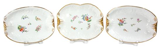 Appraisal: Sale Lot Three English Platters possibly coalport circa having floral