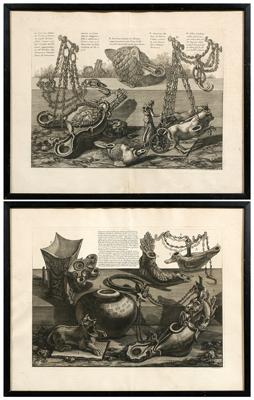 Appraisal: Two Piranesi etchings Giovanni Battista Piranesi Italian - ancient lighting