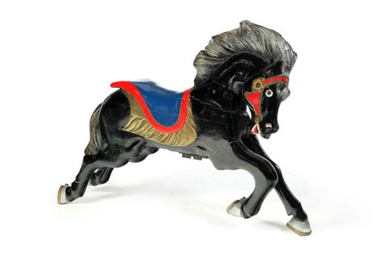 Appraisal: CAROUSEL HORSE American mid th century laminate wood Small jumper