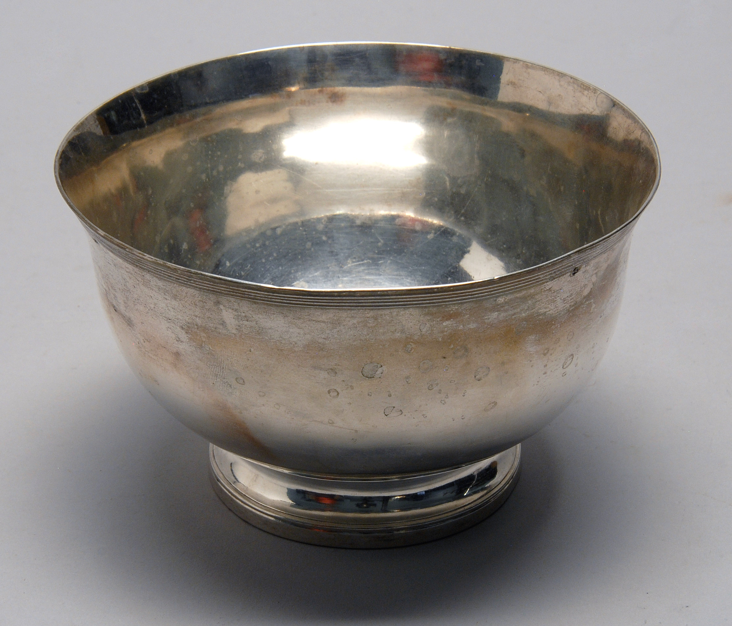 Appraisal: CONTINENTAL SILVER BOWL th CenturyIn circular form with slightly flaring