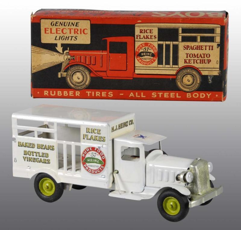 Appraisal: Pressed Steel Metalcraft Heinz Pickle Truck Toy Description American Very