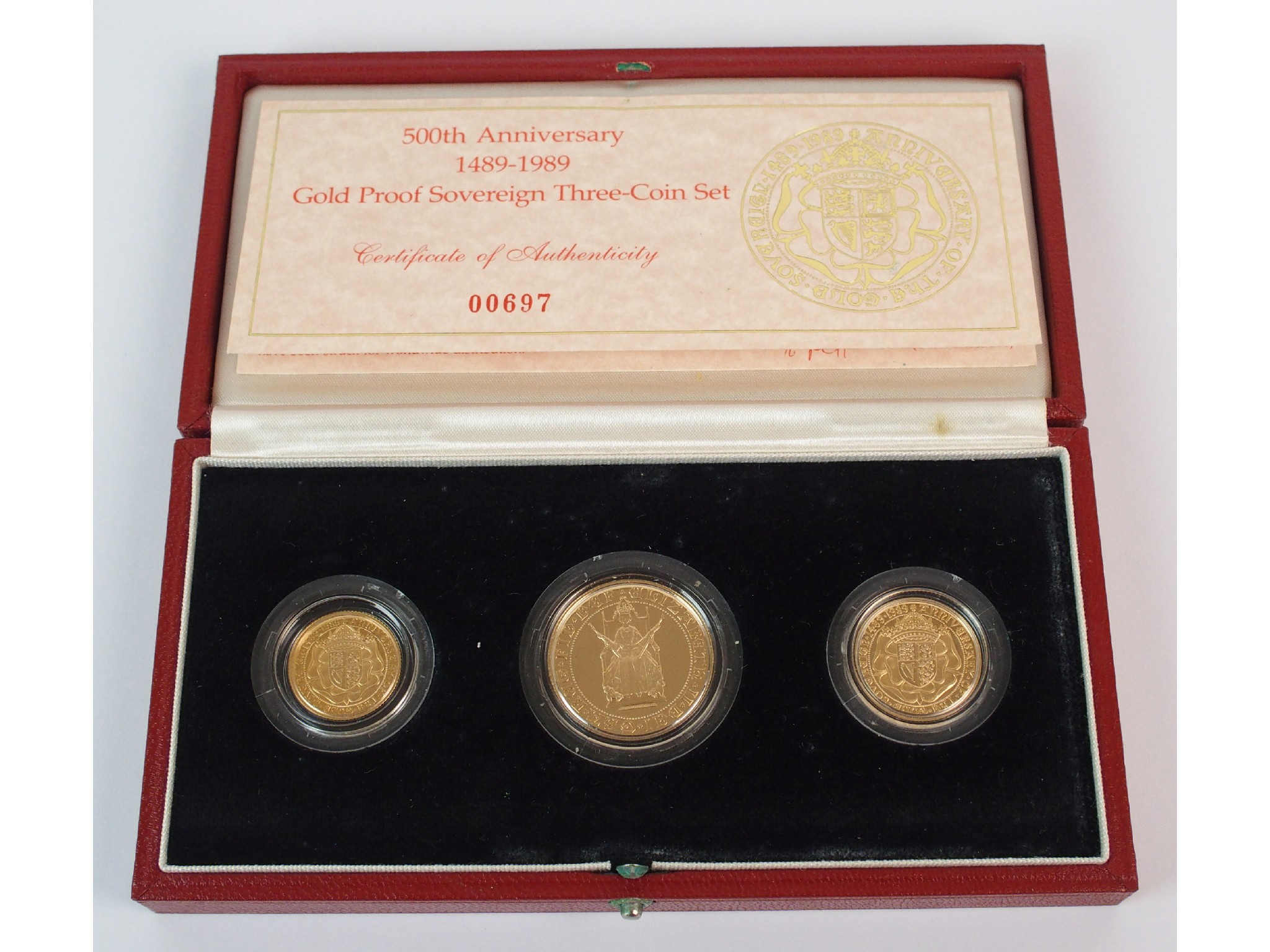 Appraisal: Great Britain - gold proof setto commemorate the th year