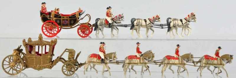 Appraisal: Lot of Britains Coronation Coach Sets Includes one open coach