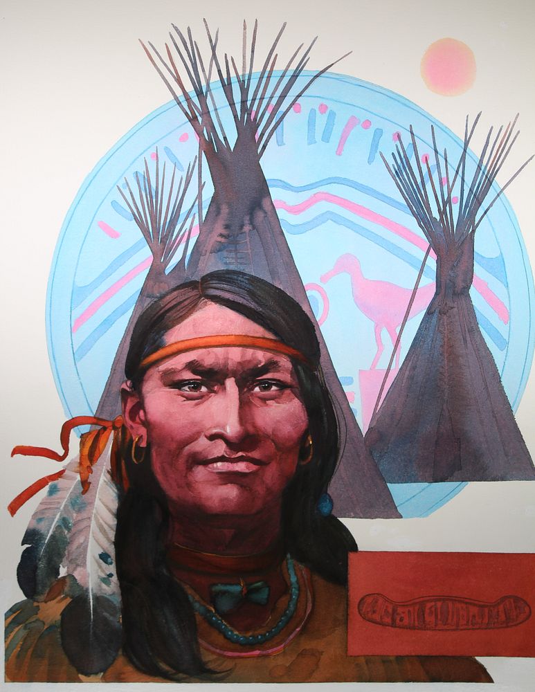 Appraisal: Tom McNeely B North American Indians Tom McNeely Canadian B