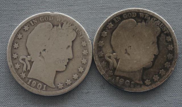 Appraisal: -O Barber Silver Half Dollars In average circulated condition with