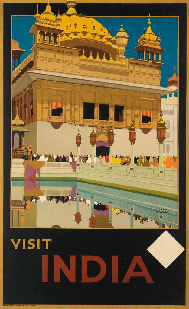 Appraisal: FRED TAYLOR - VISIT INDIA Circa x inches x cm