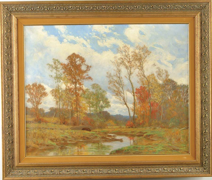 Appraisal: WILLIAM MERRITT POST American - THE STONE BRIDGE Fine oil