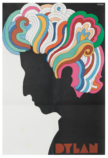 Appraisal: MILTON GLASER - BOB DYLAN x inches x cm Condition