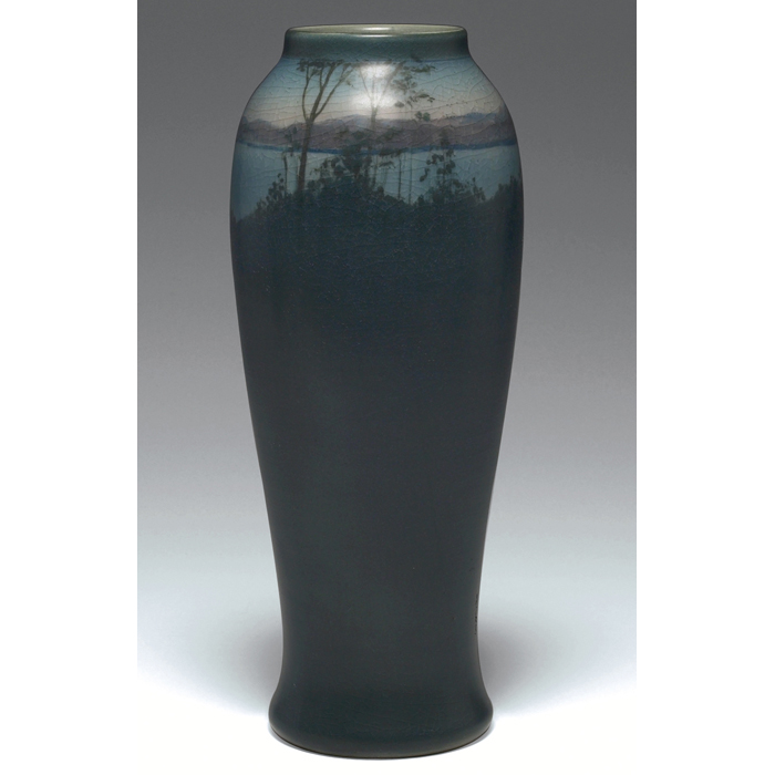 Appraisal: Unusual Rookwood vase has a nice Vellum glaze with a